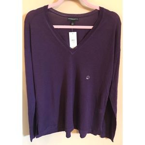 Lane Bryant Merino Collection Purple Sweater